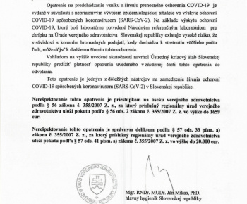 Aktuality / COVID-19 - foto