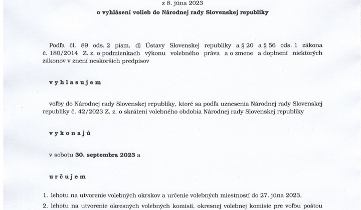 3. fotografia fotogalérie Voľby / Voľby do Národnej rady SR 2023 - foto