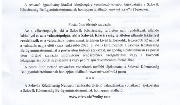 4. fotografia fotogalérie Voľby / Voľby do Národnej rady SR 2023 - foto