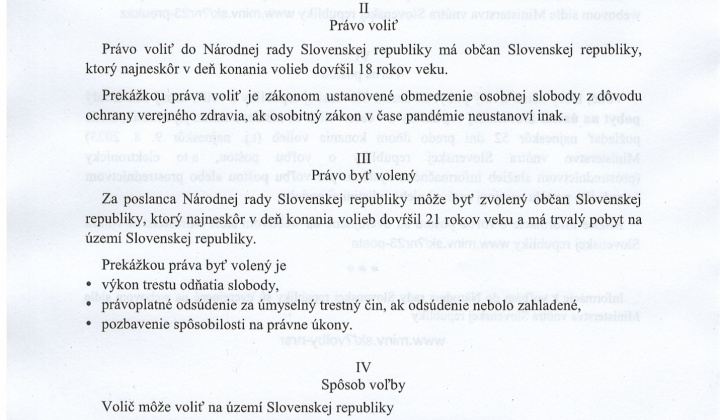 7. fotografia fotogalérie Voľby / Voľby do Národnej rady SR 2023 - foto