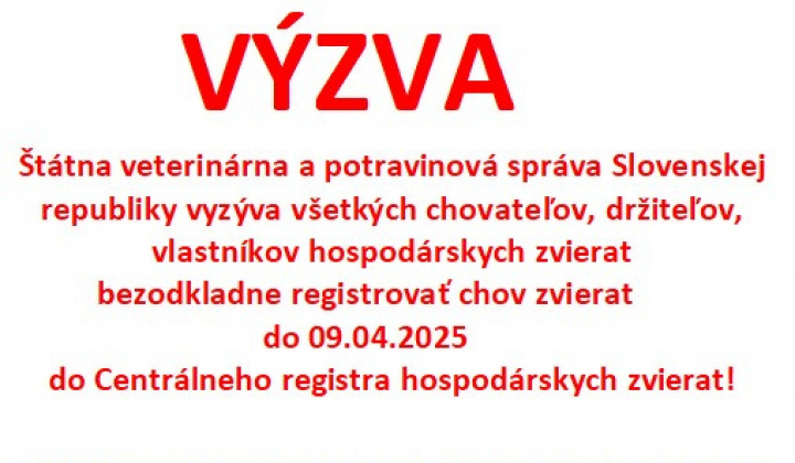 2. fotografia fotogalérie Aktuality / Postup pri registrácii chovu do CRHZ - foto