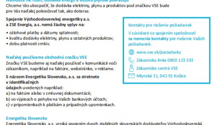 VSE OZNÁMENIE