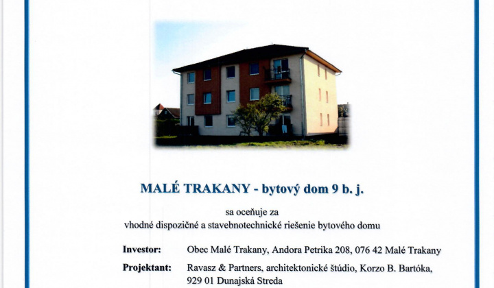 DIPLOM  - Progresívne, cenovo dostupné bývanie 2016