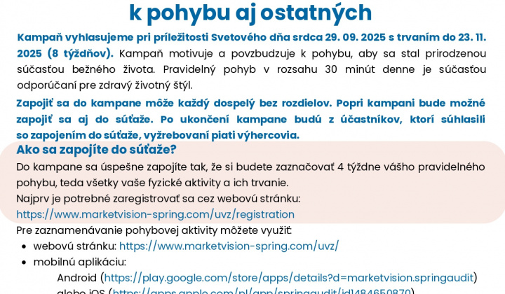Fotka - VYZVI SRDCE K POHYBU
