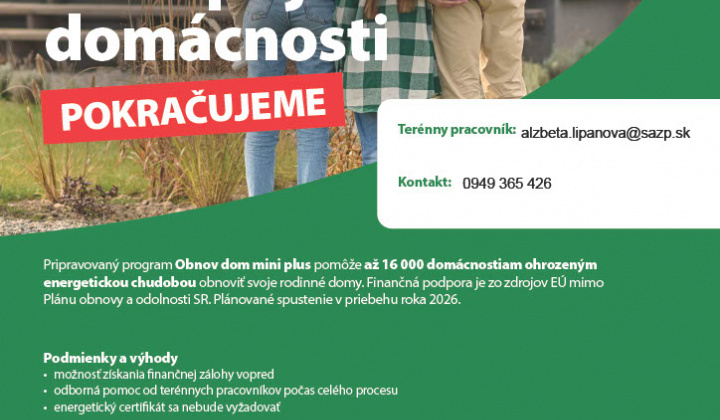 Fotka - Pomoc pri oznámení o pripravovanej výzve